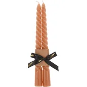 Świece - Zestaw dwóch świec stożkowatych, TWISTED, 20 cm - miniaturka - grafika 1