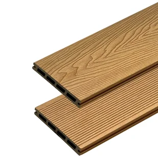 Deska Tarasowa Kompozytowa 3D Classic 2.0 Jasny Brąz – dł. 4 m - Podesty i deski tarasowe - miniaturka - grafika 1