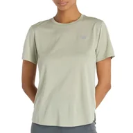 Koszulki sportowe damskie - Koszulka damska New Balance WT41253GSH - zielona - miniaturka - grafika 1