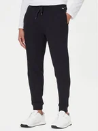 Spodnie sportowe męskie - BOSS Spodnie dresowe Structure 50540577 Czarny Regular Fit - miniaturka - grafika 1