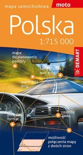 Polska 1 : 715 000. Mapa samochodowa dwustronna, papierowa - Atlasy i mapy - miniaturka - grafika 1