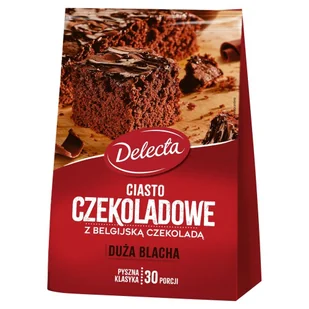 Delecta Duża Blacha Ciasto czekoladowe 670g - Dodatki do ciast w proszku - miniaturka - grafika 1