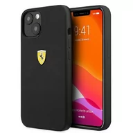Etui i futerały do telefonów - Etui Ferrari do iPhone 13 6,1" czarny hardcase Silicone - miniaturka - grafika 1