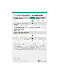 Microsoft 365 Family CZ 6GQ-01911 6GQ01911 6GQ-01911 - Programy biurowe - miniaturka - grafika 1