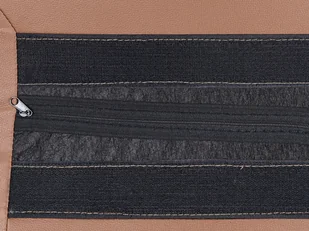 Sofa 3-osobowa ekoskóra złoty brąz VOGAR - Sofy i kanapy - miniaturka - grafika 9