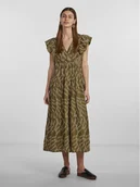 Sukienki - YAS Sukienka codzienna 26030117 Zielony Regular Fit - miniaturka - grafika 1