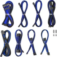 Kable - CableMod C-Series Pro ModMesh Sleeved 12V-2x6 12VHPWR Dual StealthSense Cable Kit for Corsair RMi, RMx Black Label - schwarz/blau - miniaturka - grafika 1