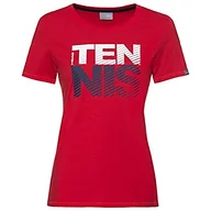 Koszulki i topy damskie - Head CLUB LISA T-Shirt damski W, czerwony, M - miniaturka - grafika 1