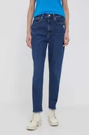 Spodnie damskie - Tommy Hilfiger jeansy Carrot damskie high waist - miniaturka - grafika 1