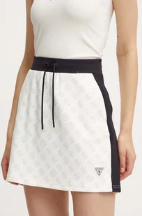 Guess spódnica ELA kolor beżowy mini prosta V4YD02 KB212 - Spódnice - miniaturka - grafika 1