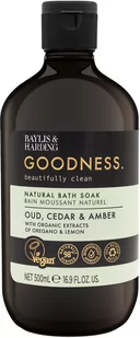 Baylis & Harding Goodness Oud, Cedar & Amber Bath Soak 500 ml - Pianka do kąpieli  500 ml - Kosmetyki do kąpieli - miniaturka - grafika 1