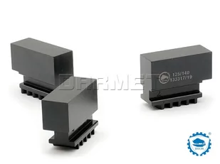 Szczęki jednolite miękkie 125 mm SJM | Komplet 3 szt. | do uchwytów 32**, 35**, 3-szczękowych - BISON-BIAL (398536020000) - Uchwyty tokarskie - miniaturka - grafika 1