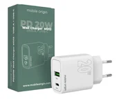 Ładowarki do telefonów - Mobile Origin PD20W Wall Charger MO12 1 USB-A + 1 USB-C - miniaturka - grafika 1