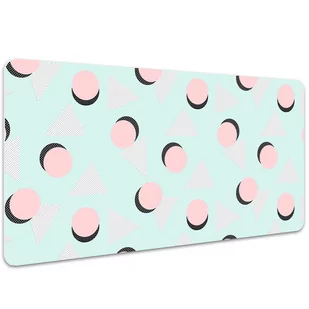 Ochronna mata na biurko Koła i trójkąty 100x50 cm, Dywanomat - Podkładki na biurko - miniaturka - grafika 1