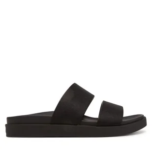 Klapki Calvin Klein Flat Slide Jacq HW0HW02487 Czarny - Klapki i japonki damskie - miniaturka - grafika 1