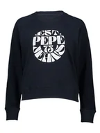 Swetry damskie - Pepe Jeans Sweter "Elena" w kolorze czarno-białym - miniaturka - grafika 1