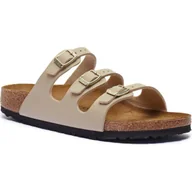 Klapki i japonki damskie - Birkenstock Skórzane klapki Florida BF - miniaturka - grafika 1