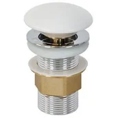 Korki do umywalek - Bathco Spain korek do umywalki pop-up biały 0212PR - miniaturka - grafika 1