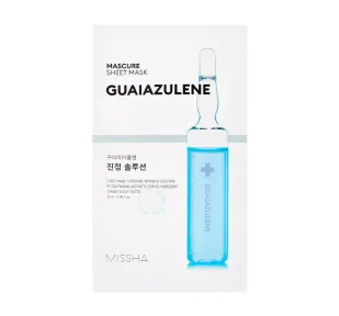 Missha Mascure Calming Solution Sheet Mask Guaiazulene - 27 ml / 1 szt 2099752 - Maseczki do twarzy - miniaturka - grafika 1