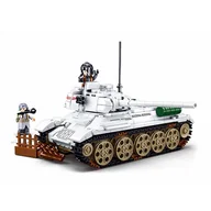 Klocki - KLOCKI SLUBAN CZOŁG ZIMA WOJSKOWY ARMIA WOJSKO WW2 ARMY WWII POJAZD PANCERNY KOMPATYBILNE Z LEGO COBI M38-B0978 - miniaturka - grafika 1