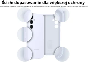 Etui Samsung EF-PA556TBEGWW A55 5G A556 czarny/black Silicone Cover - Etui i futerały do telefonów - miniaturka - grafika 10