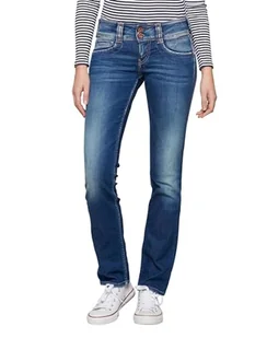 Pepe Jeans Gen Straight Jeansy Damskie, Niebieskie, 29W x 34L - Spodnie damskie - miniaturka - grafika 1