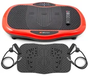 Platformy wibracyjne - Hop-sport Platforma wibracyjna 3D HS-070VS Scout-Czerwona+mata 45446 - miniaturka - grafika 1