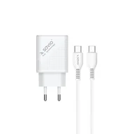 Ładowarki do telefonów - SAVIO Ładowarka sieciowa LA-05 Quick Charge 3.0 18W Biały - miniaturka - grafika 1