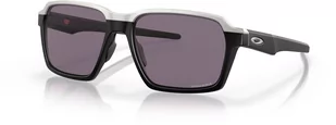 Oakley Okulary przeciwsłoneczne PARLAY Matte Black/Prizm Grey OO4143-01 - Okulary przeciwsłoneczne - miniaturka - grafika 1