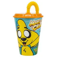 Kubki dla dzieci - Kubek ze słomką  MIKE CRACK 430ml - miniaturka - grafika 1
