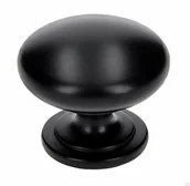 Klamki - Gałka meblowa 1533 Metalowa Czarna Matowa - miniaturka - grafika 1