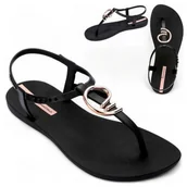 Sandały damskie - Ipanema 35 36 Eleganckie sandały damskie lekkie wsuwane letnie obuwie modne - miniaturka - grafika 1