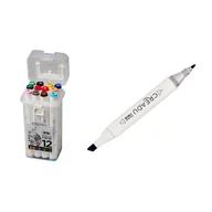 Markery permanentne - Credau Zestaw Markerów Dwustronnych 12 Kolorów - miniaturka - grafika 1