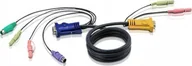 Kable - Aten ATEN 2L-5305P Kabel KVM VGA, PS/2 i audio, czarny, 5 m - miniaturka - grafika 1