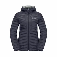 Kurtki damskie - Damska kurtka hybrydowa Jack Wolfskin ROUTEBURN PRO INS JKT W Graphite / Cool Grey - XS - miniaturka - grafika 1