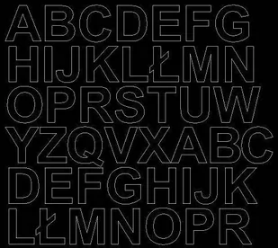 Litery samoprzylepne 3 cm czarne z połyskiem - Błyszcząca - Pasmanteria Litery samoprzylepne 3 cm czarne z połyskiem - Błyszcząca - Pasmanteria - miniaturka - grafika 1