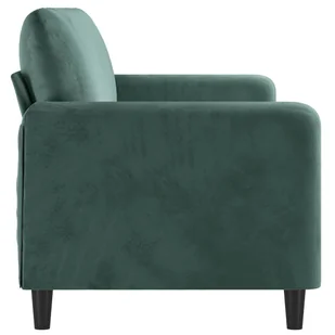 Sofa 3-osobowa, ciemnozielony, 180 cm, obita aksamitem - Sofy i kanapy - miniaturka - grafika 5