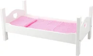 Akcesoria dla lalek - Small Foot 11212 Puppenbett aus weißem Holz, inkl. niedlicher Wäsche, Rollenspielzeug Spielzeug, Mehrfarbig - miniaturka - grafika 1