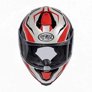 PREMIER Kask Hyper RW 2, perłowy biały/czerwony/czarny, L - Kaski motocyklowe - miniaturka - grafika 1