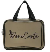 Kosmetyczki, organizery i kuferki - Deni Carte, Kosmetyczka pojemna PCV wodoodporna duża z rączką - miniaturka - grafika 1