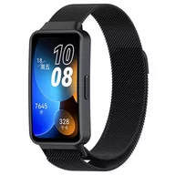 Akcesoria do smartwatchy - opaska pasek bransoleta MILANESEBAND Huawei Band 8 czarna - miniaturka - grafika 1