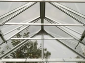 Szklarnie ogrodowe - VITAVIA szklarnia ogrodowa Uranus 9900, srebrna (9.9 m2, 2.57 m x 3.83 m) + baza - miniaturka - grafika 1