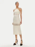 Sukienki - Patrizia Pepe Sukienka letnia 2A2729/A268-W362 Écru Slim Fit - miniaturka - grafika 1