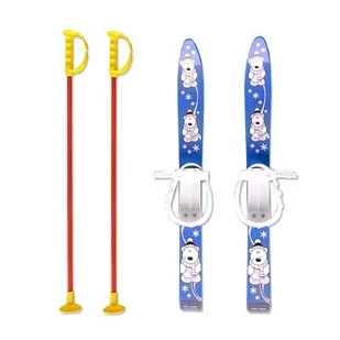 Marmat Narty dziecięce z kijkami 70cm - Sporty zimowe - akcesoria - miniaturka - grafika 1