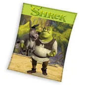 Koce i narzuty dla dzieci - Koc DreamWorks Shrek SHREK231052 130 x 160 cm - miniaturka - grafika 1
