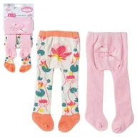 Akcesoria dla lalek - Baby Annabell Ubranko Dla Lalki Rajstopki Dwie Pary Kwiatowe + Ważki - miniaturka - grafika 1