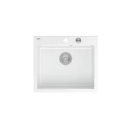 Zlewozmywaki - Quadron HB8304U1-BS_P2O Morgan 110 Snow white (biały/stalowy) - miniaturka - grafika 1