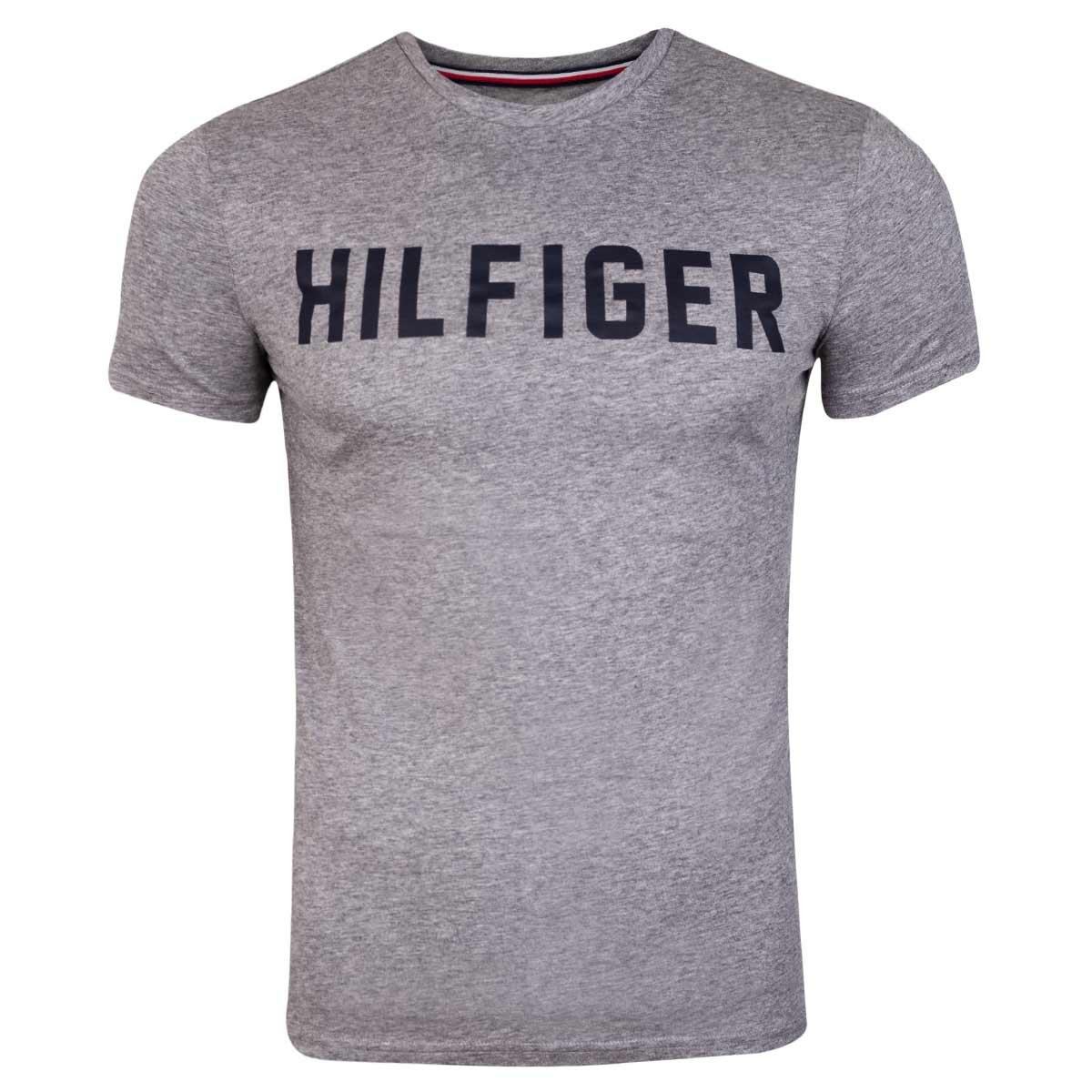 TOMMY HILFIGER KOSZULKA MĘSKA T-SHIRT CN SS TEE HILFIGER GRAY UM0UM02011 PG5 - Rozmiar: M