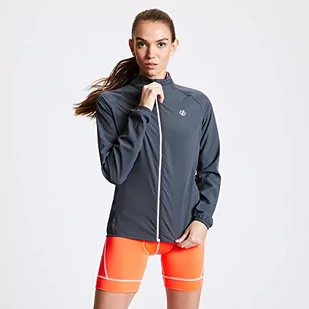 Dare 2b Dare2b damska kurtka przeciwwiatrowa DWL429 68514L Resilient' odblaskowa kurtka typu Windshell, szary hebanowy, 14 DWL429 68514L - Kurtki damskie - miniaturka - grafika 1