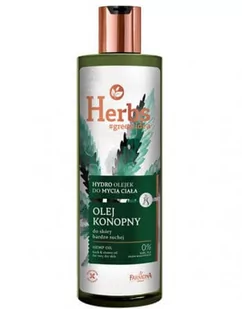 Herbs HERBS Hydro olejek do mycia ciała Olej Konopny do skóry bardzo suchej HEM0004 - Olejki do ciała i włosów - miniaturka - grafika 1